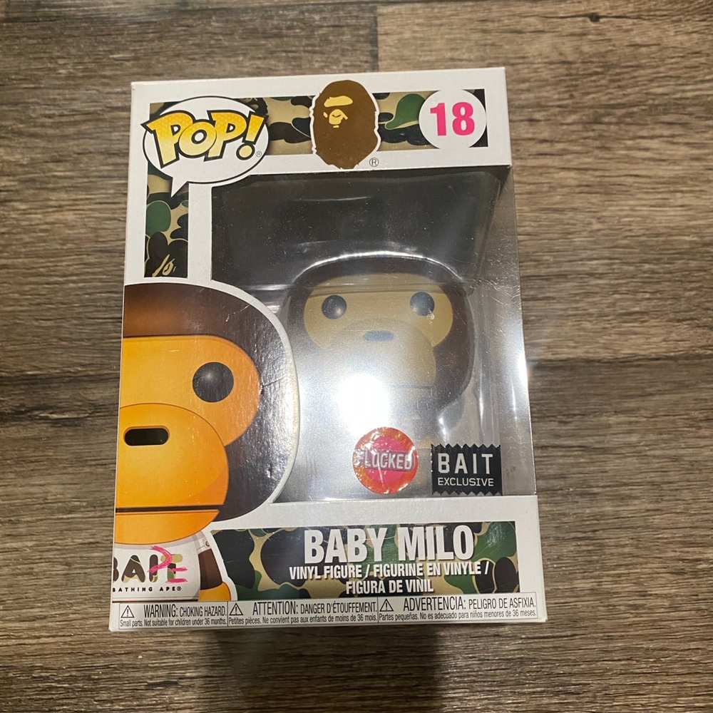 Bape Baby Milo Funko Pop! Figure in Brown Camo Box Flocked